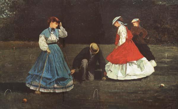 Winslow Homer The Croquet Game (mk44) china oil painting image